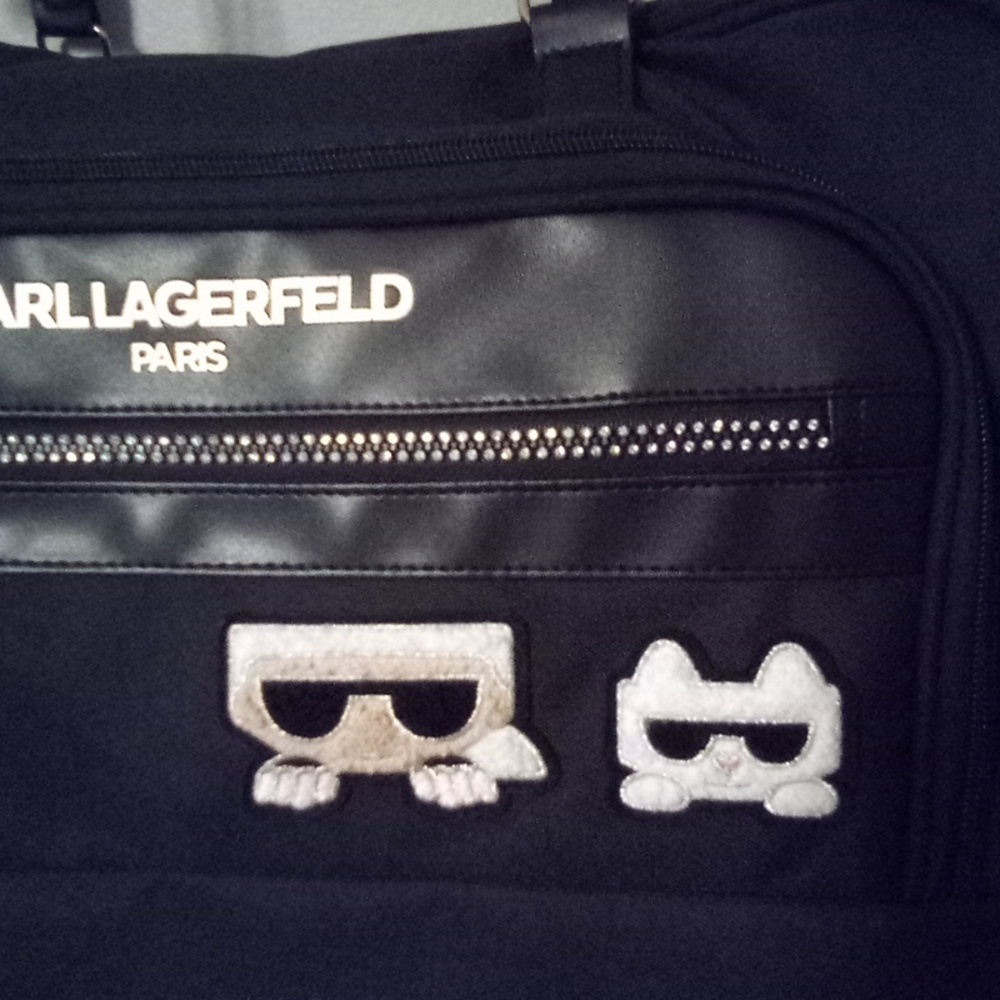 Black Duffel Bag w/Rhinestones (Black Friday Sale)